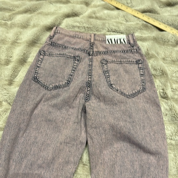 MOTHER Women's Straight Leg Jeans in Light Purple - Picture 8 of 14